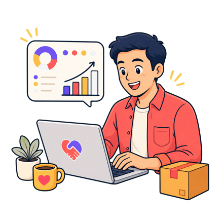 Startup founder pakai Vicca